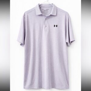 Under Armour Polo Men’s M Purple Performance Golf Shirt